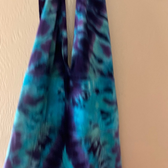 Awesomeness Designs Colorful Tie Dye Halter Maxi Dress - Picture 7 of 12